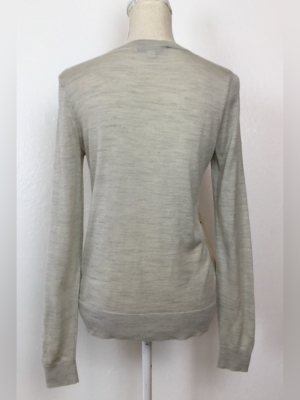 Ann Taylor LOFT Lightweight Colorblock Beaded Knit Sweater - Picture 12 of 16